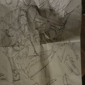 Abstract Black and White Sketch Art